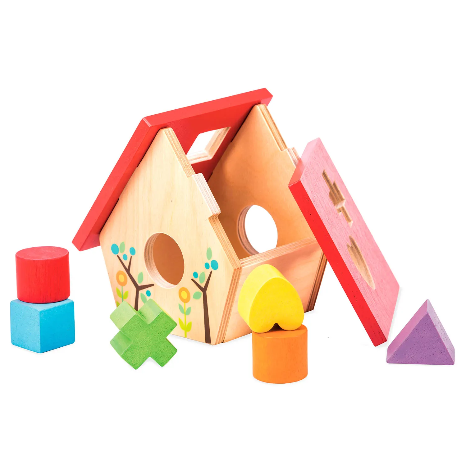 Mein kleines Vogelhaus - Formen Sortierspiel / Woodland Bird House Shape Sorter-Le Toy Van (LTV)