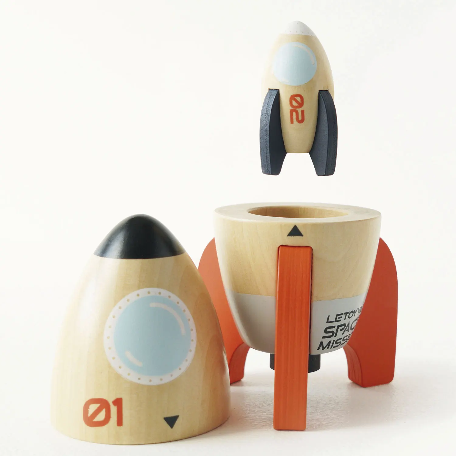 Weltraumraketen Duo /Magnetic Space Rocket Duo-Le Toy Van (LTV)