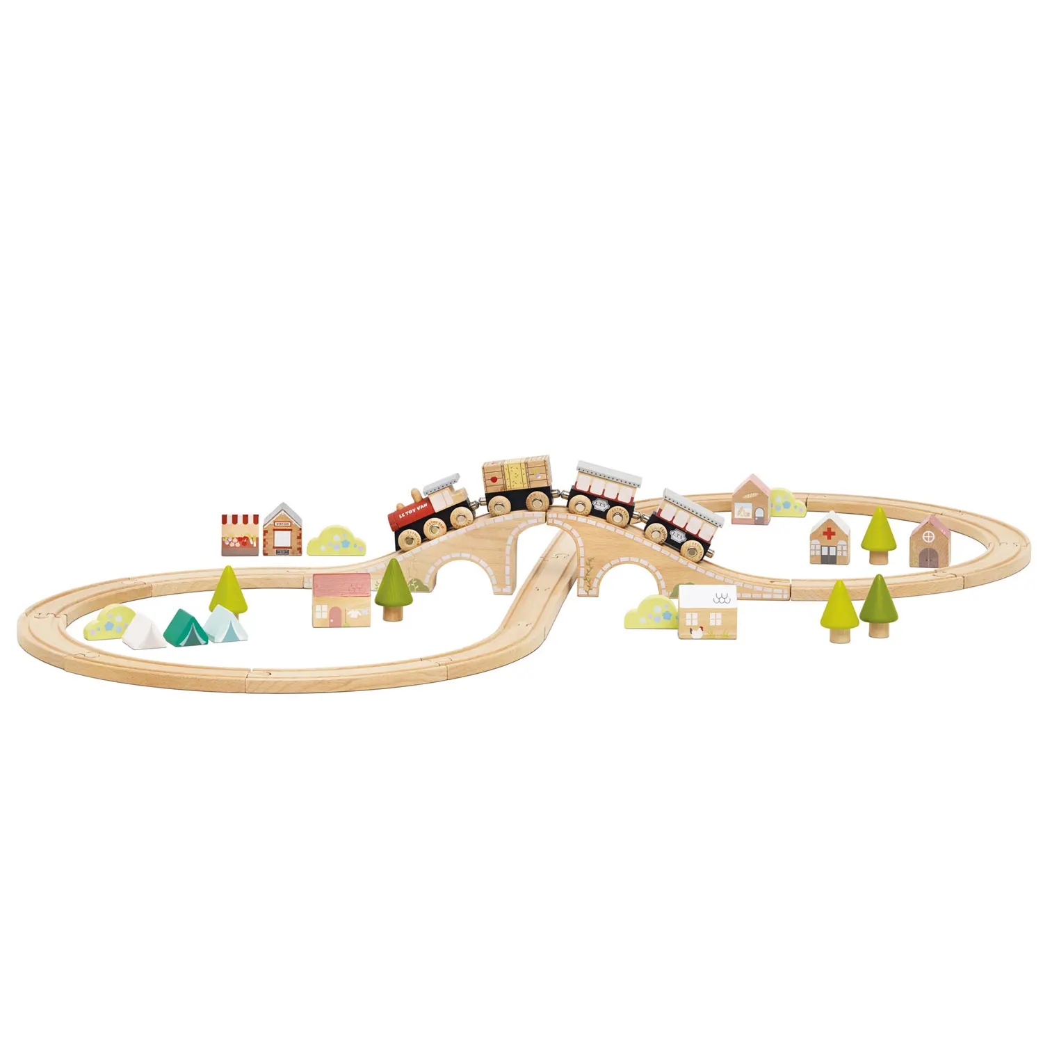 Eisenbahn Set liegende 8 TV702 / Train Set  Figure of 8-Le Toy Van (LTV)