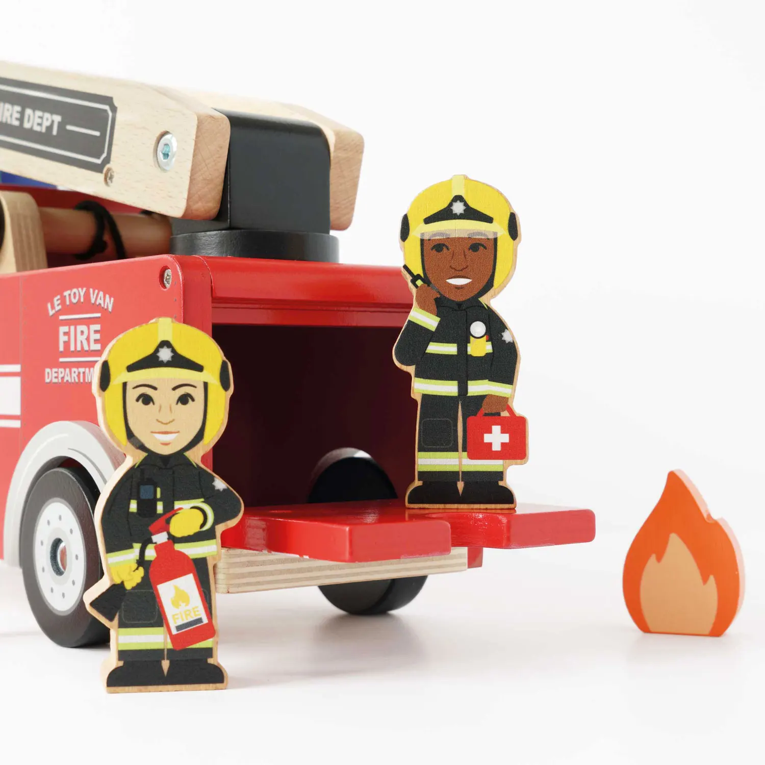Fire Engine with Firefighters (New Look)-Le Toy Van (LTV)