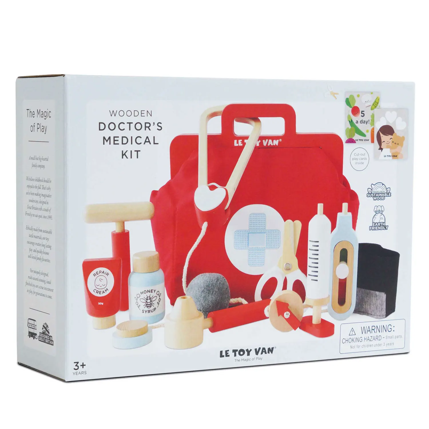 Doktortasche, Arzt-Koffer / Vintage Doctor Roleplay Wooden Kit-Le Toy Van (LTV)
