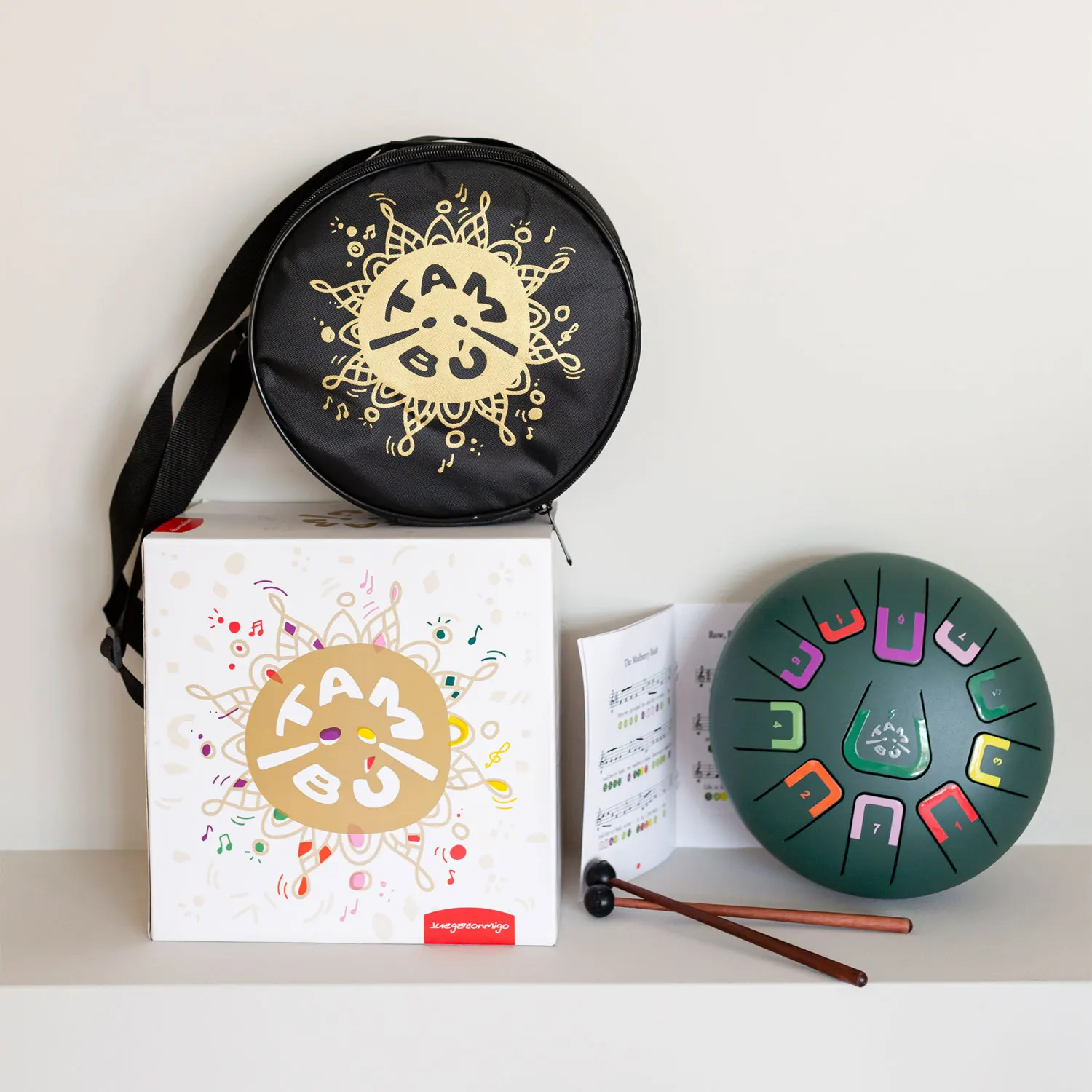 Tambu Steel Drum - Wild Jungle (Matt Jungle green)-JuegaConmigo