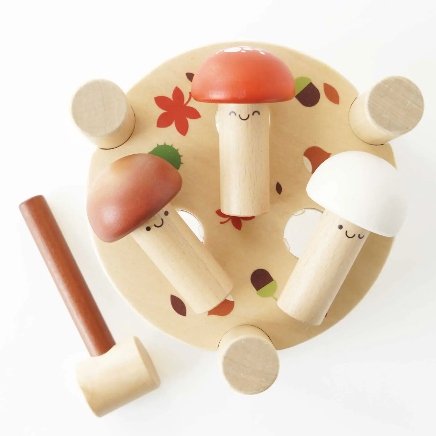 Hammerspiel Pilz / Woodland Mushroom Hammer Game (New Look)-Le Toy Van (LTV)