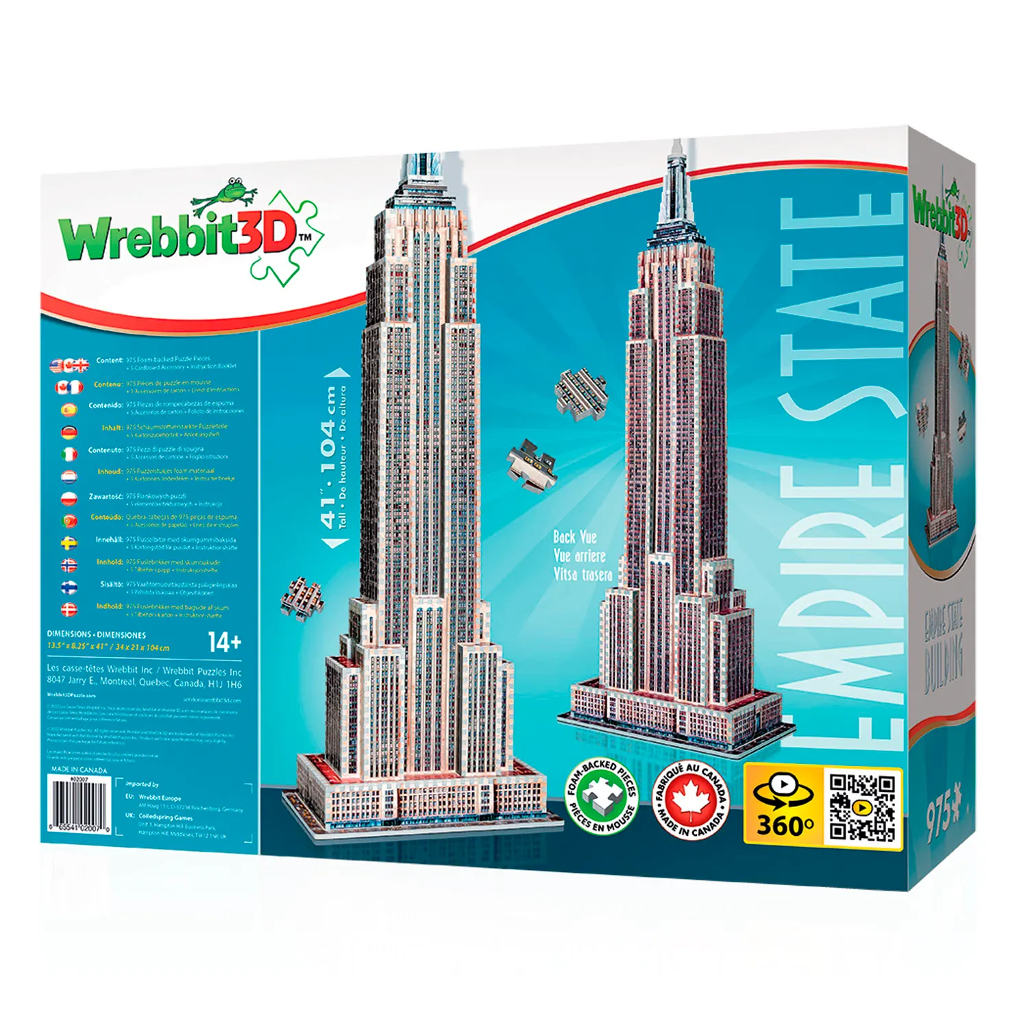 Empire State Building / 3D-Puzzle-Wrebbit-3D Puzzles