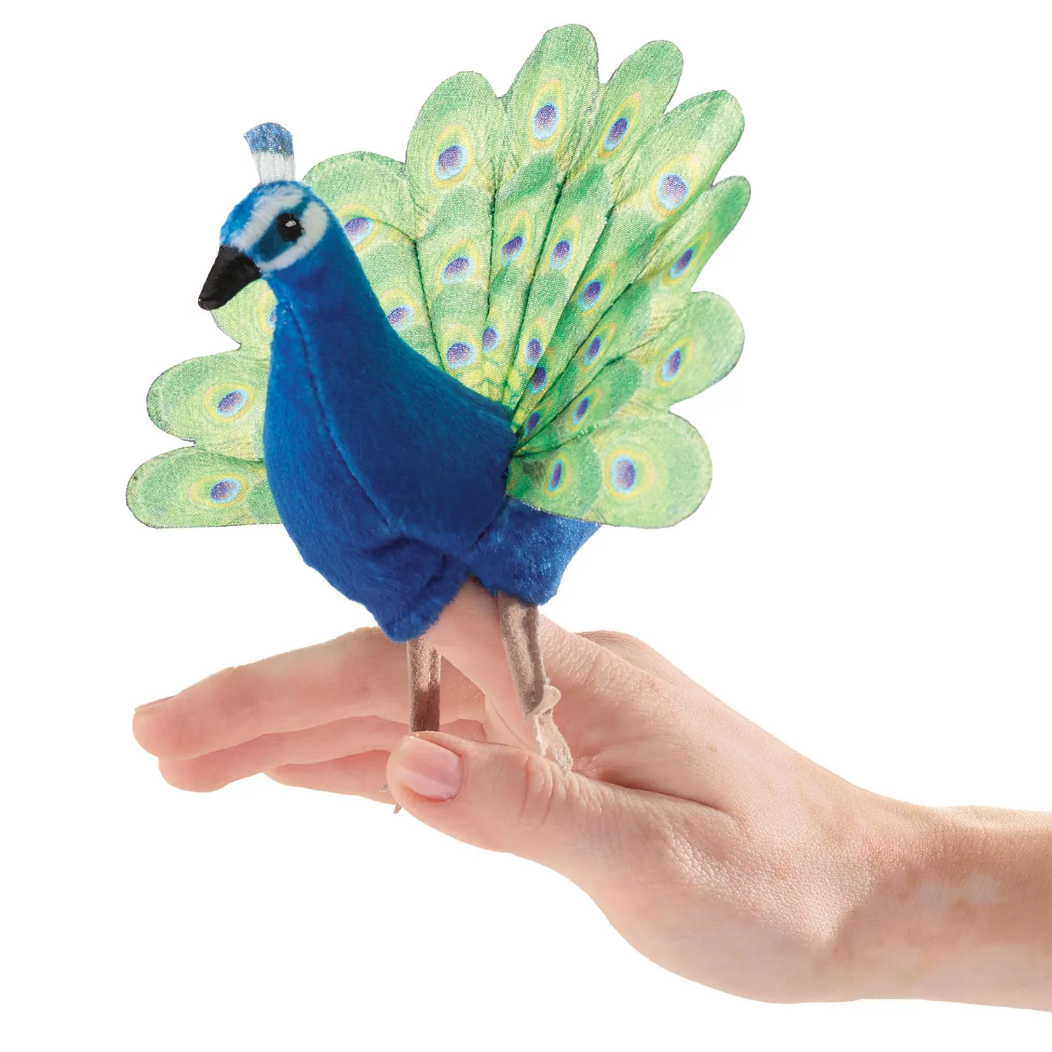 Mini Peacock / Mini Pfau-Folkmanis® Handpuppen