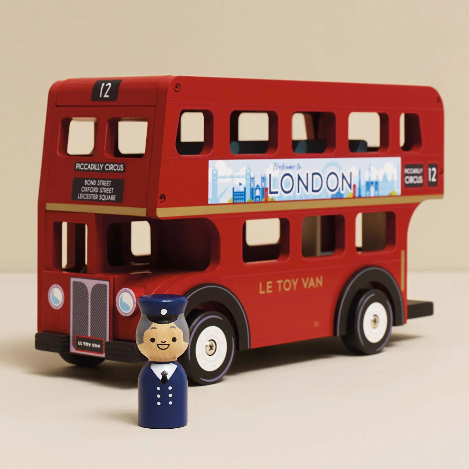 London Wooden Bus & Character-Le Toy Van (LTV)