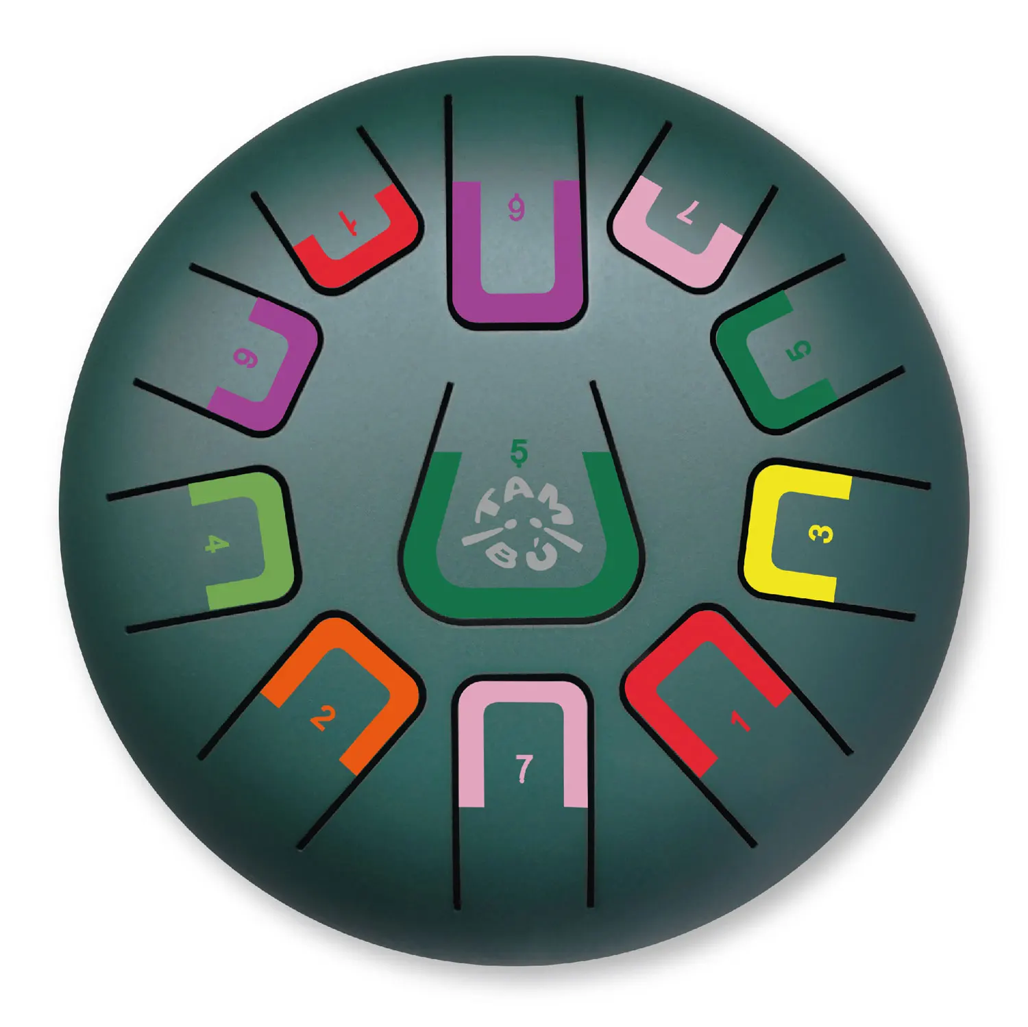 Tambu Steel Drum - Wild Jungle (Matt Jungle green)-JuegaConmigo