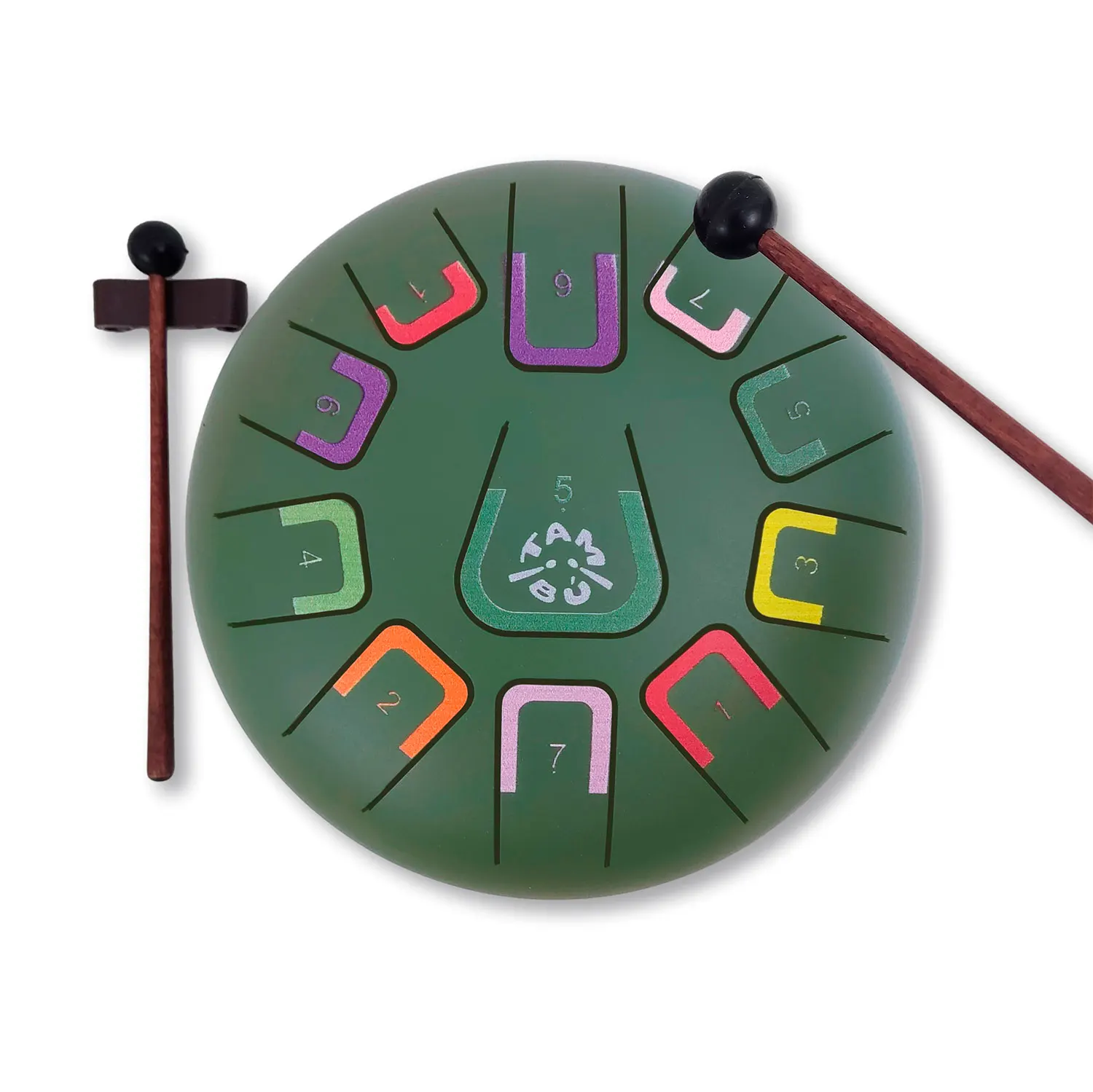 Tambu Steel Drum - Wild Jungle (Matt Jungle green)-JuegaConmigo