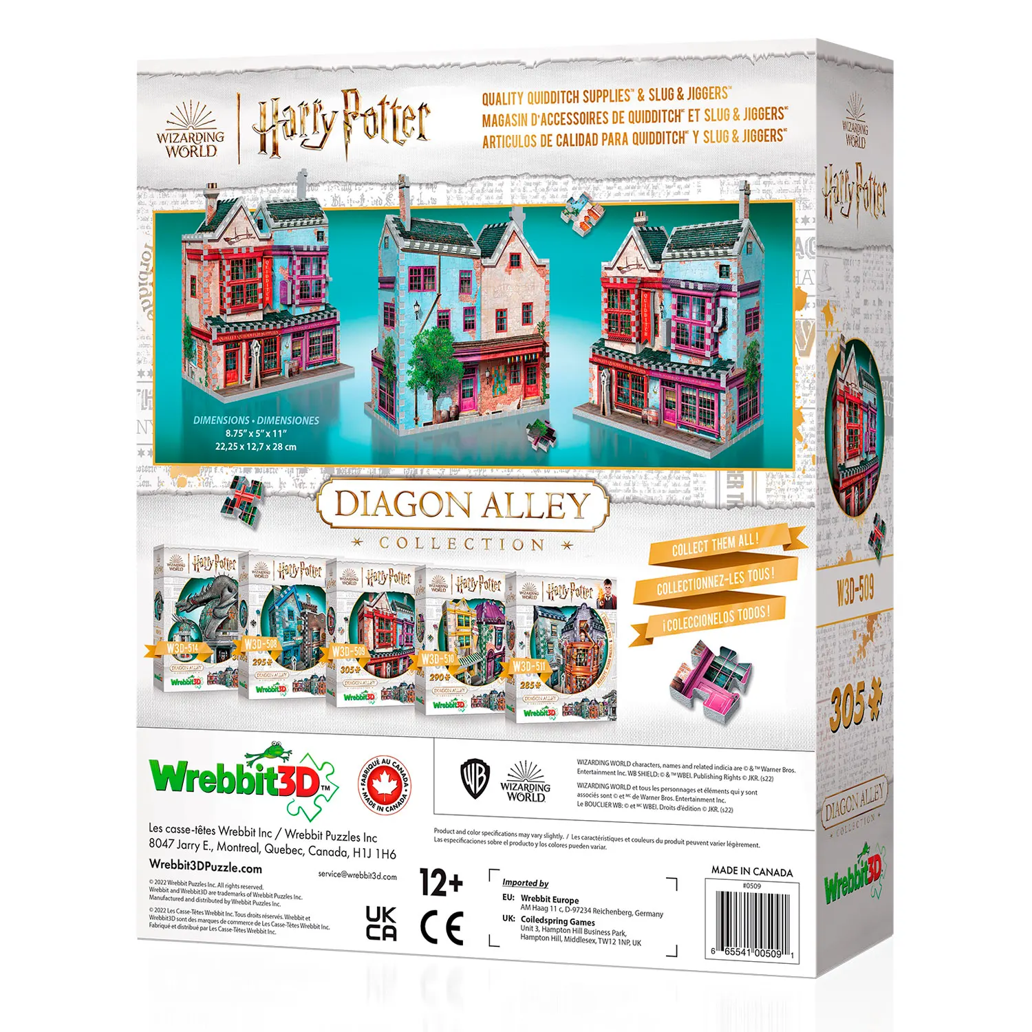 Qualitäts Quidditch Shop Harry Potter / Quality Quidditch Supplies 305 pcs.-Wrebbit-3D Puzzles