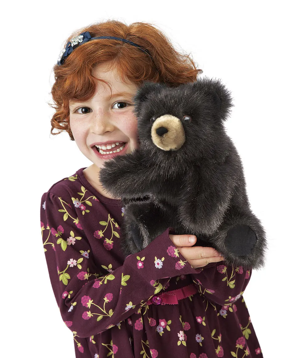 Kleiner dunkelbrauner Bär / Baby Black Bear-Folkmanis® Puppets