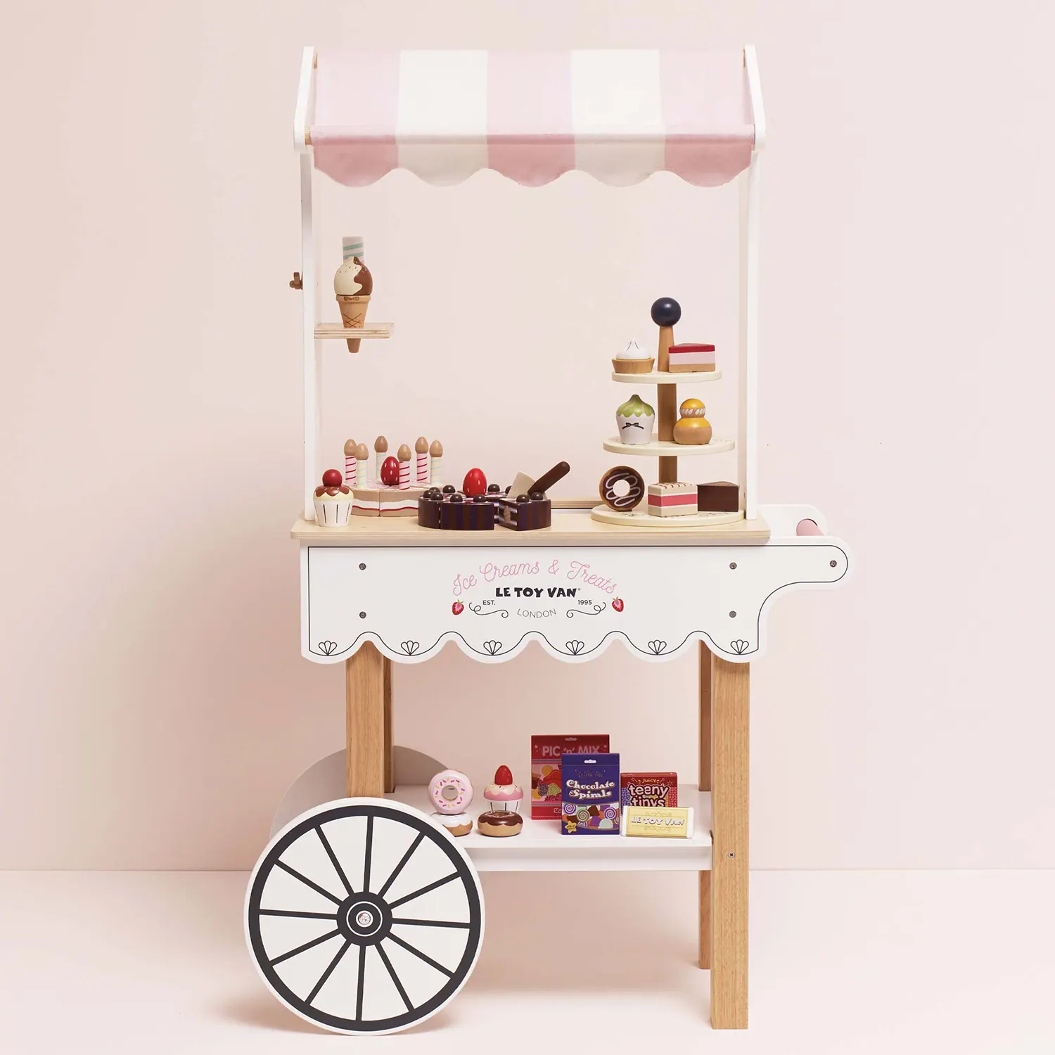 Ice Cream Trolley Market Stall (New Look)-Le Toy Van (LTV)