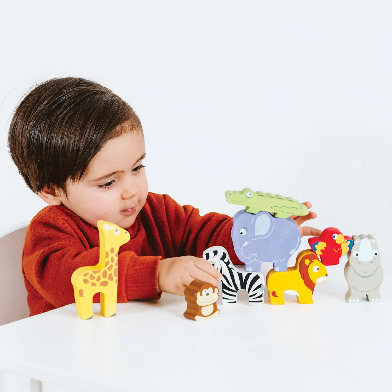 Stapelspiel Afrika / Africa Stacking Animals & Bag-Le Toy Van (LTV)