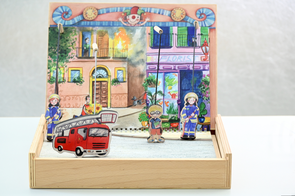 Ergängzungsset Arbeitswelt 253 - 9 Bühnenbilder zu 3 Themen, 4 Fahrzeuge und4 Fi-WeyKick